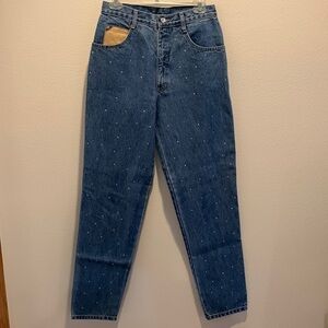 Mom Jeans High Rise 100% Made in USA Jeans from St Maarten Dallas. Vintage 12. 